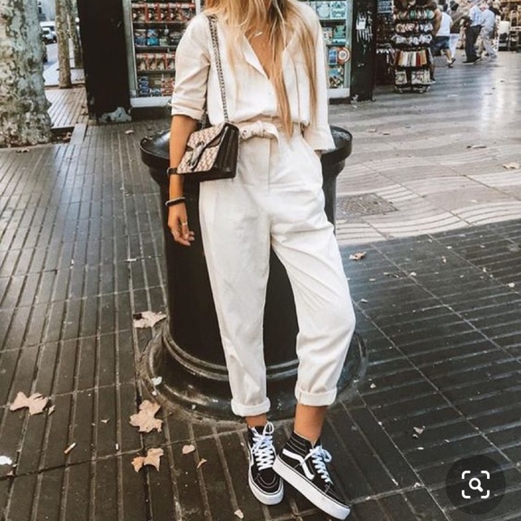 Twill ankle pants offwhite - Picture 5 of 5